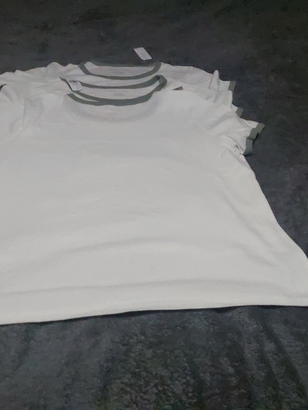Kids White Ringer Tee with Gray Trim